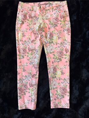 Vanilla Star Pink Floral Skinny Pants
